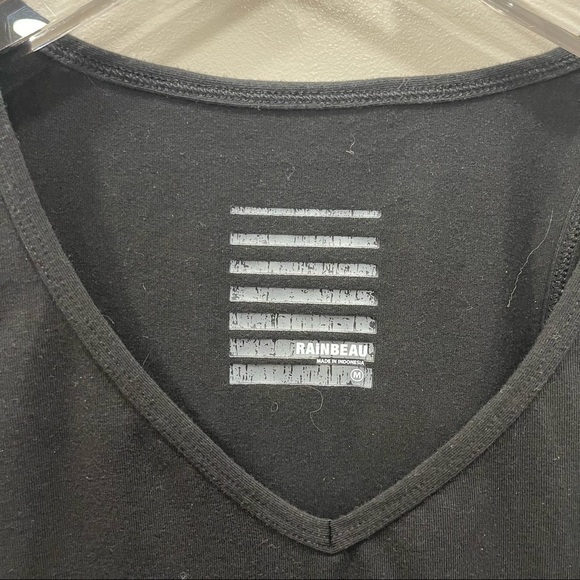 Rainbeau Black Tank Top Sleeveless Medium Athletic Sporty - Picture 3 of 5